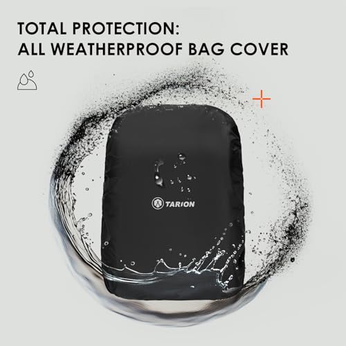 TARION Large Camera Backpacks for Photographers - Waterproof Camera Bag Photography backpack with 15" Laptop Compartment Rain Cover Side Access Tripod Holder(TB02 Grey) - color: Grey
