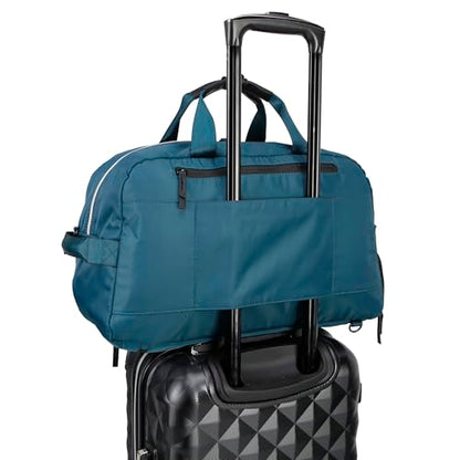 Kenneth Cole REACTION Emma 15" Convertible Duffel Carry On for Gym and Travel Bag, Deep Teal - color: Deep Teal, size: Carry-On 15-Inch