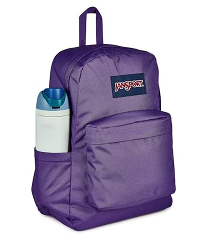 JanSport SuperBreak Plus Backpack with Padded 15-inch Laptop Sleeve and Integrated Bottle Pocket - Spacious and Durable Daypack for Work and Travel, Daydream Contrast Purple/Blue/Purple/Mul - color: Daydream Contrast Purple/Blue/Purple/Mul