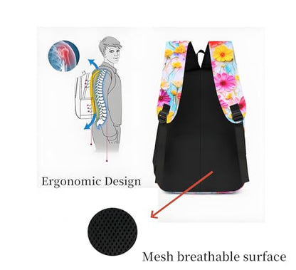 simple portable backpack, student backpack, outdoor leisure bag, computer bag (52lhua) - color: 52lhua