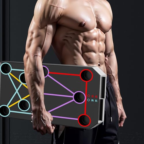Multifunction Foldable Push Up Boards Portable Push Up Boards Fitness Equipment for Strength Training and Muscle Building Foldable Pushup Board - color: D