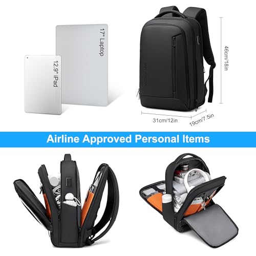 Fenree.geer Laptop Backpack for Men, Business Backpack with USB Charging Port,Water Resistant Tech Backpack, Mens 17 Inch Laptop Bag for Work/Commuter/College - size: Standard