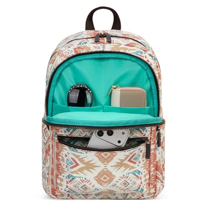 Montana West Backpack for Women Western Travel Backpack Purse Casual Daypack for Laptop College - color: Aztec Khaki