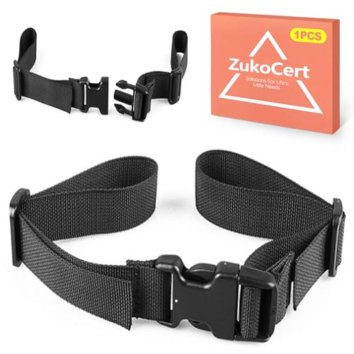 ZukoCert Adjustable Backpack Chest Strap, Heavy Duty Sternum Strap for Backpacks with Quick Release Buckle, Universal Add On Backpack Strap Clip for Enhanced Stability, for Hiking, Black