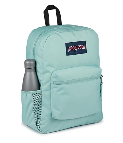 JanSport Cross Town Backpack - Simple Bag for Everyone with 1 Main Compartment, Front Utility Pocket - Premium Class Accessories - Faded Sage - color: Faded Sage