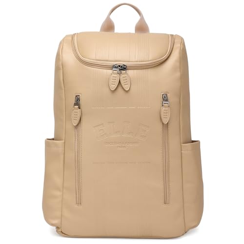 ELLE Roamer 22L Vegan Leather Backpack | Nude - color: Nude