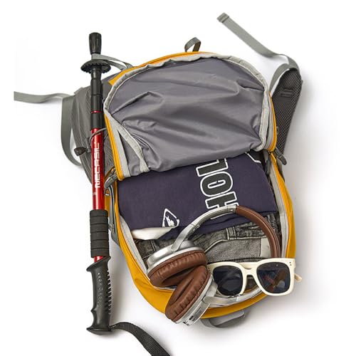 AUGUR hiking backpack small outdoor backpack women men lightweight back pack for hiking camping rucking daypack(Khaki)