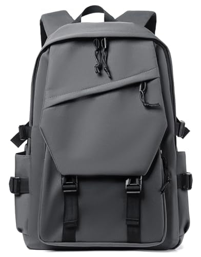 Leisure, College Backpack, Outdoor Travel Backpack, Stylish Lightweight Backpack. (Grey) - color: Grey
