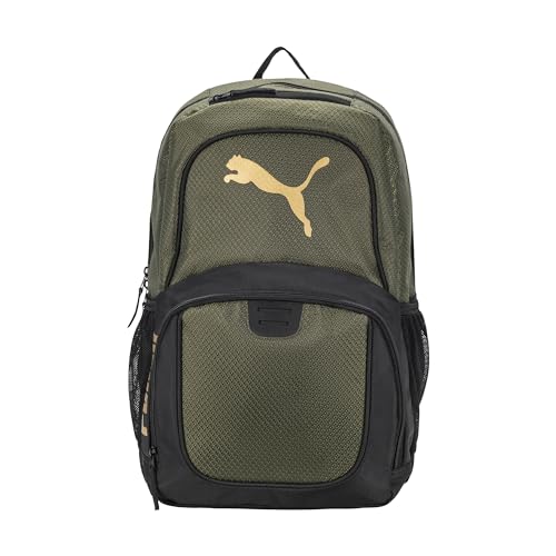 PUMA Evercat Contender 3.0 Backpack, Green, OS - color: Green Moss, style: Contender Backpack With Laptop Sleeve, Item Organizer & Media Pocket