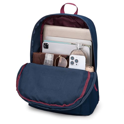 Montana West Backpack for Women Men 2 PCS Lightweight College Bookbags Casual Daypack Backpacks for Commute & Travel - color: Black & Navy