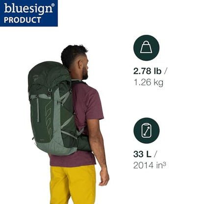 Osprey Talon 33L Men's Lightweight Hiking Backpack - Daypack for Travel & Camping, Green Canopy/Pine Leaf - color: Green Canopy/Pine Leaf, size: 33L - Standard Fit