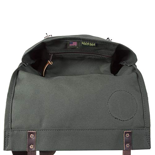 Duluth Pack Scout Pack – Compact Canvas Backpack for Hiking, Travel & Daily Use – Made in USA (Black) - color: Black