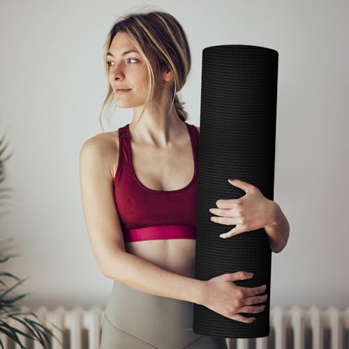 Yoga Mat,Exercise Mat for Men & Women,68"×23" Non Slip 4mm Thick Workout Mat for Home Yoga, Pilates, Stretching, Fitness Workouts Gym Workout