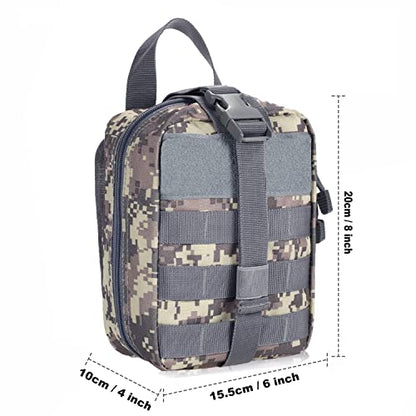 Molle First aid Kit pouch Empty ifak bag EMT Tactical Pouch for Med Rescue - color: ACU