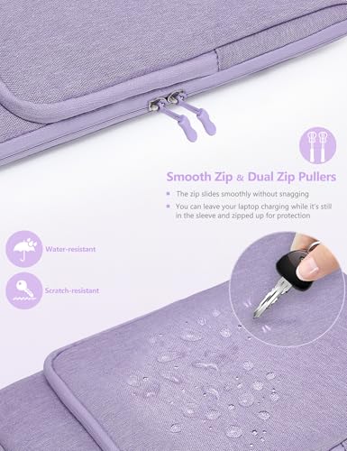 HYZUO 13 Inch Laptop Bag Sleeve Case for MacBook Air 13 M5 M4 M3 M2 M1 A3449 2026-2018, 13" MacBook Neo 2026 A3404, MacBook Pro 13 M2 M1 2026-2016, iPad Pro/Air 13, Surface Pro, XPS 13, Lilac Purple - color: Lilac Purple, size: 13 Inch