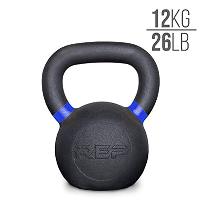 REP Fitness Kettlebell Set and Singles, 4kg to 24kg, 9lb to 53lb Weight Range, Cast Iron, Strength Exercise Training, Home Gym, Power Workout Equipment, Free Weights, Dumbbell Alternative - style: 8-24 kg set