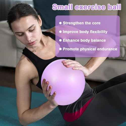 Exercise Ball,Small Yoga Ball for Pilates and Mini Workout Ball,for Gym, Home,Studio Fitness Equipment (9 Inch) - color: DP