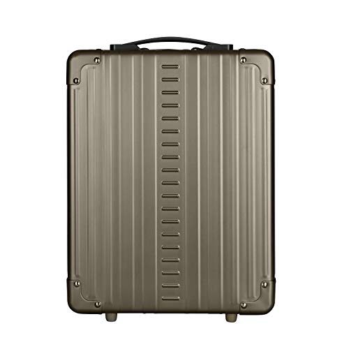 All Aluminum Lightweight 16" Hybrid Backpack for Men & Women, Fits 13" Laptop, Premium Hard Shell Backpack for Business Travel with RFID blocker for Tech, Executive, Gamers, Photographer (Bronze) - color: Bronze