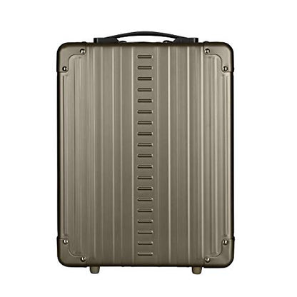All Aluminum Lightweight 16" Hybrid Backpack for Men & Women, Fits 13" Laptop, Premium Hard Shell Backpack for Business Travel with RFID blocker for Tech, Executive, Gamers, Photographer (Bronze) - color: Bronze
