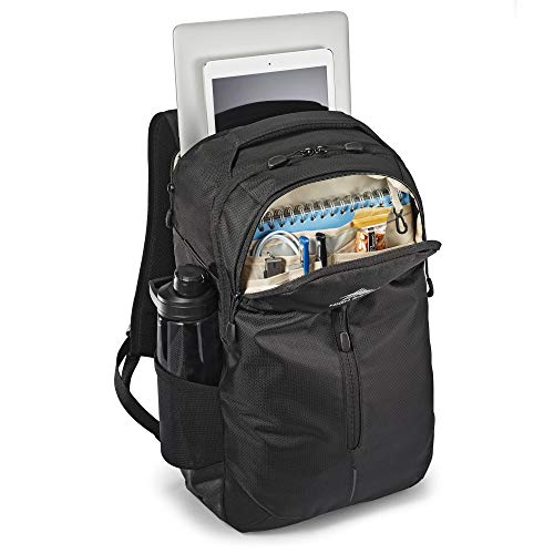 High Sierra Swerve Pro Backpack with Laptop Pocket + Tablet Sleeve, Fits most 17” Laptops, 27L, Black - color: Black, size: One Size
