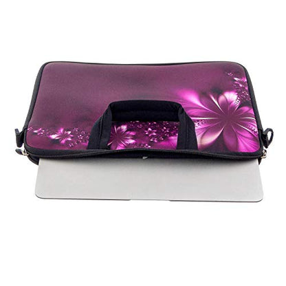 RICHEN 10 inches Messenger Bag Carrying Case Sleeve with Handle Accessory Pocket Fits 7 to 10-Inch Laptops/Notebook/ebooks/Kids tablet/Pad (7-10.2 inch, Flowers) - color: Flowers, size: 7-10.2 inch