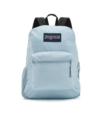JanSport Cross Town Backpack 17" x 12.5" x 6" - Simple Bag for Everyone with 1 Main Compartment, Front Utility Pocket - Premium Class Accessories - Blue Dusk - color: Blue Dusk