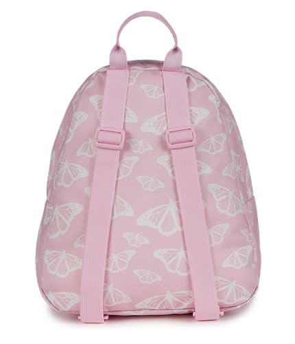 JanSport Half Pint Mini Backpack, 10.2 L - Durable Mini Bag Purse with Adjustable Shoulder Straps, Single Main Compartment, Zippered Stash Pocket, Flutter By - color: Flutter By Pink Ice/White/Pink Ice