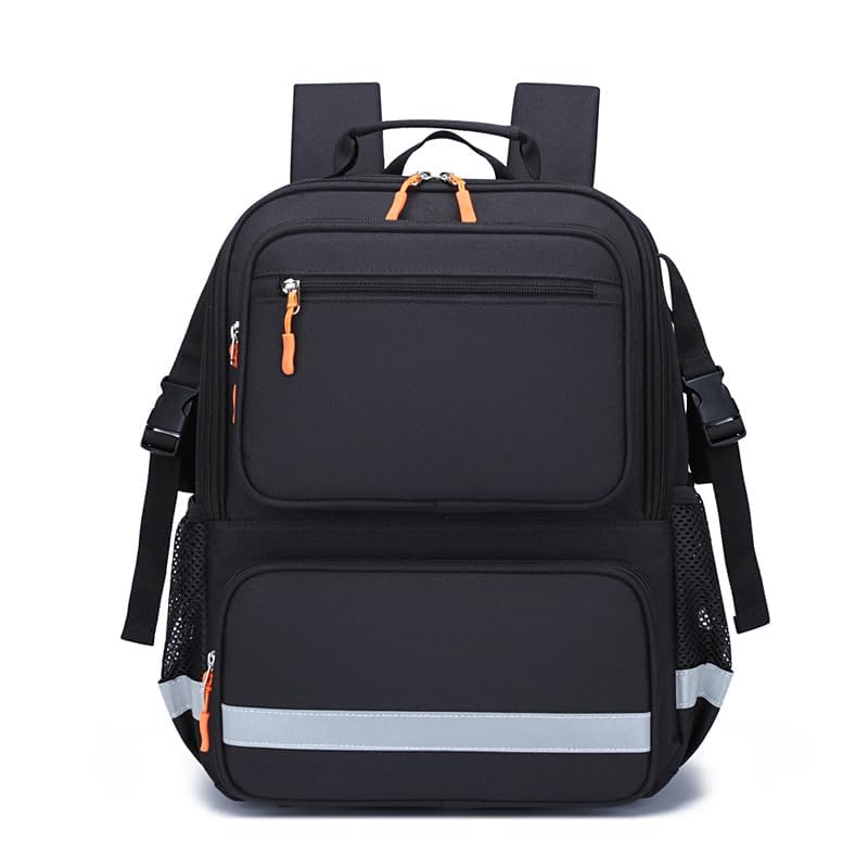 First Responder Bag Trauma Backpack Empty,Medical Emergency Kits Storage Jump Bag Pack for EMT, EMS, Police, Firefighters, Safety Officers - color: Black
