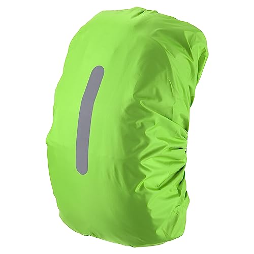 PATIKIL Waterproof Backpack Rain Cover, Non-Slip Backpack Cover with Vertical Reflective Strap Stay Dry for Hiking, Camping, Hunting - color: Lawn Green, size: XX-Large