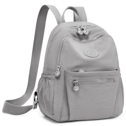 Mini Backpack Purse for Women, Stylish Daypack Shoulder Bag, Small Lightweight Daypack for Work Travle College (A- Light Grey) - color: A- Light Grey