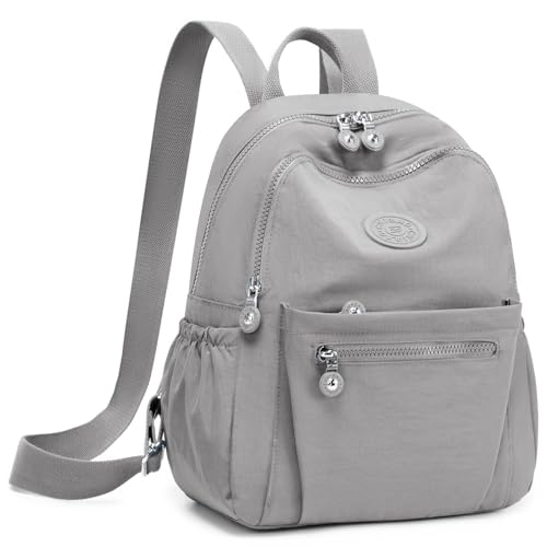 Mini Backpack Purse for Women, Stylish Daypack Shoulder Bag, Small Lightweight Daypack for Work Travle College (A- Light Grey) - color: A- Light Grey