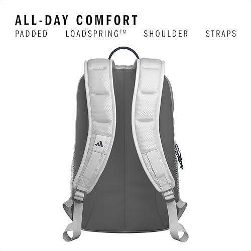 adidas Excel 7 School Backpack for Laptop, Gym and Travel, 34L, Grey Two/Mineral Blue/7.5, OSFA - color: Grey Two/Mineral Blue/7.5, size: One Size