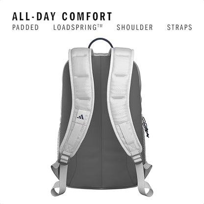 adidas Excel 7 School Backpack for Laptop, Gym and Travel, 34L, Grey Two/Mineral Blue/7.5, OSFA - color: Grey Two/Mineral Blue/7.5, size: One Size