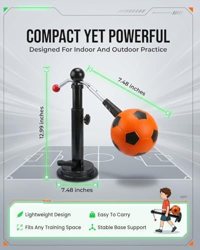 360 Soccer Trainer Solo Practice Equipment Adjustable Waist Belt Elastic Cord Ball Control Dribbling Passing Shooting Touch Training Aid Youth Kids Teens Adults - color: White