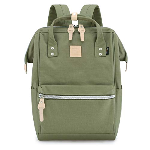 Himawari Large Travel Backpack with Laptop Compartment 17 Inch Roomy Doctor Bag College backpack for Women&Men-Not include USB Port (Olive green&plus） - color: Xxl Olive Green, size: Large