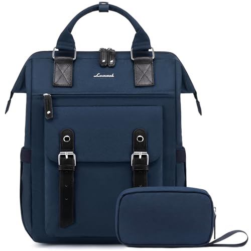 LOVEVOOK Laptop Backpack for Women Work Travel Backpack College Backpack Purse Business Commuter Computer Bag Teacher Doctor Nurse Bags, 15.6 Inch, Blue-black - color: Blue-black, size: 15.6 Inch