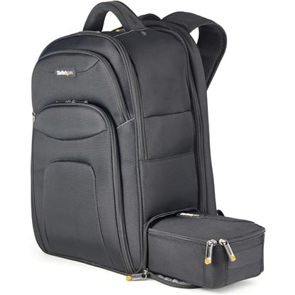 StarTech.com 17.3" Laptop Backpack with Removable Accessory Case - Professional IT Tech Backpack for Work/Travel/Commute - Durable Ergonomic Computer Bag - Nylon - Notebook/Tablet Pockets (NTBKBAG173) - size: 17.3"