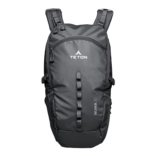Teton 30L Numa backpack, durable and ready for hiking, camping or backpacking. Perfect lightweight travel bag with more room than you think, Onyx - color: Onyx, size: 30 Liters
