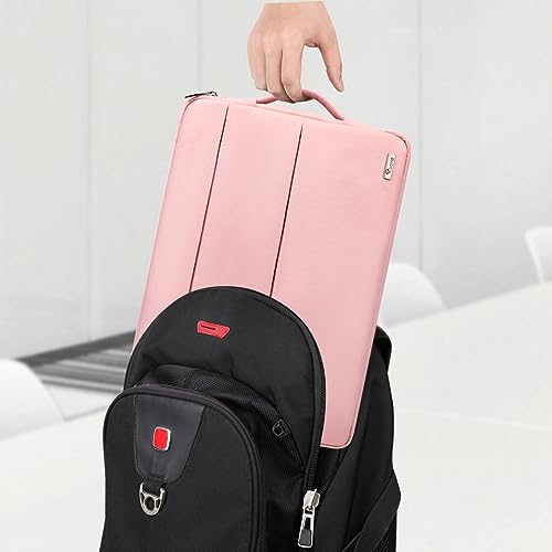 Voova Laptop Sleeve Carrying Case 14 15 Inch Compatible with MacBook Air 15 M2/M3/M4 2022-2025, MacBook Pro 15, Hp Chromebook 14, Waterproof Slim Computer Cover Bag,Sakura Pink - color: Sakura Pink, size: 14-15 Inch