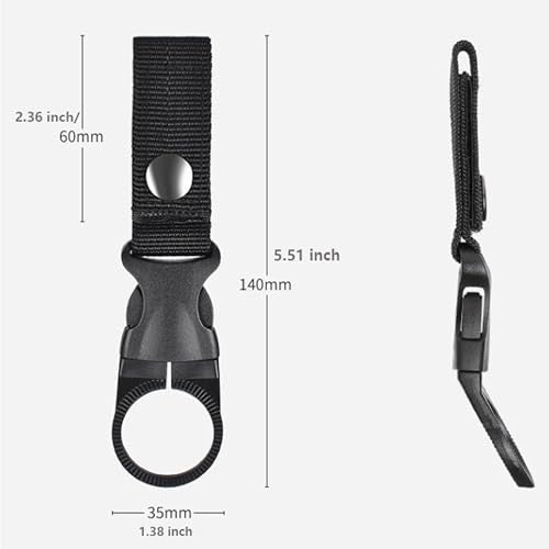 10 PCS Water Bottle Holder Hanging Clip Bottles Buckle Clip Portable Mineral Water Bottle Clip Nylon Beverage Bottles Strap Mineral Waters Ring Holder for Outdoor Camping Hiking