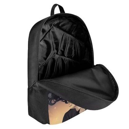 Personalized Backpacks for Girls 4-6/8-10 Afro Book Bag Kids Bookbag Girls 1st Grade/2nd Grade Custom Name School Bag with Water Bottles - color: African Black Girl-11