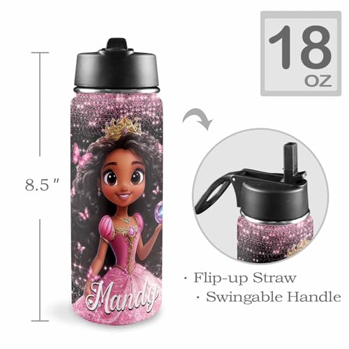 M YESCUSTOM Back to School Custom Backpack For Kids, Personalized Princess Pattern Backpacks For Girls, Customized Name Backpacks, Custom Bookbag Set Gifts for Daughter Granddaughter - color: D08