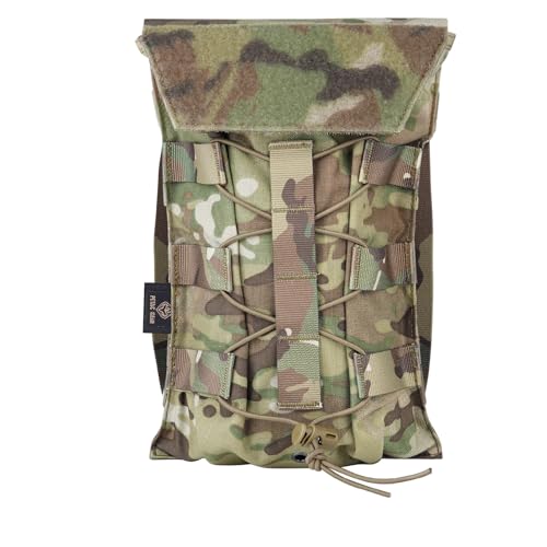 PETAC GEAR 1.5L / 3L Tactical Hydration Pack，Molle Carrier Pouch for 50 oz /100 oz Hydration Bladder Daypack Water Backpack. - color: MC, size: 1.5L bag only