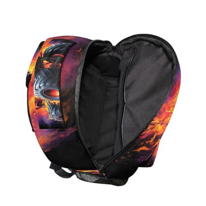 susiyo Red Monster Truck School Backpack Bookbag Lightweight College Back Pack Travel Camping Casual Daypack for Teens Girls Boys Women Men - color: Truck With Flames