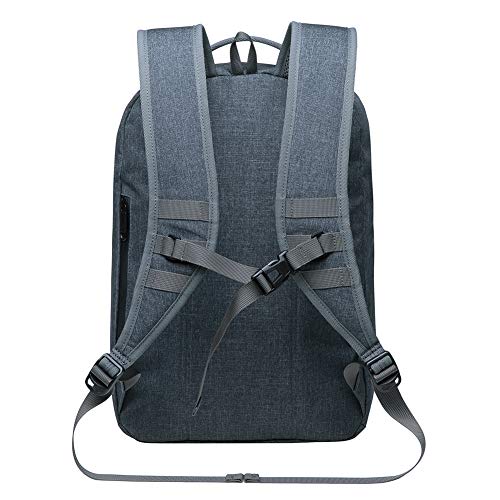 KAUKKO Laptop Outdoor Backpack Traveling Daypack Hiking Rucksack Large Capacity Bag Fits 15.6"(KB01-Darkgrey) - color: Kb01darkgrey