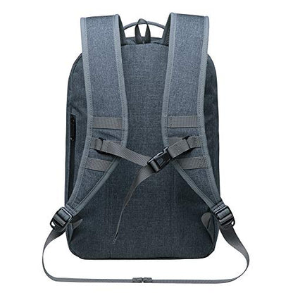 KAUKKO Laptop Outdoor Backpack Traveling Daypack Hiking Rucksack Large Capacity Bag Fits 15.6"(KB01-Darkgrey) - color: Kb01darkgrey
