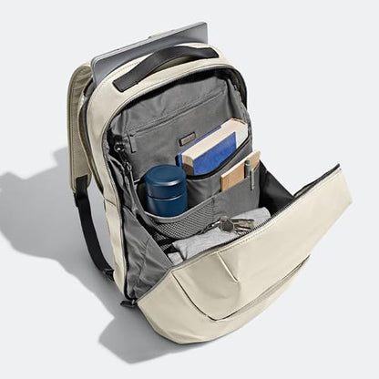 Away The Everywhere Zip Backpack - Personal Item Airline Approved Backpack with 16” Padded Laptop Sleeve, Water Bottle Pocket, Interior and Exterior Pockets - Fits Up to 16-Inch Laptops - Salt White - color: Salt White