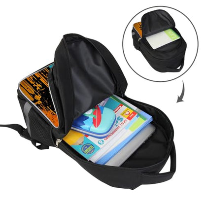 ZRENTAO Kids Backpack, 3D Reflective Cartoon, 600D Polyester & Dual Zippers, 17" Bookbag with Ergonomic Design for boys & girls age 6-18, Panda Space Style for school Children Kids - color: 05##panda