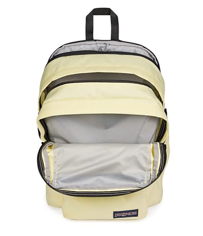 JanSport Main Campus Backpack - Travel or Work backpack w 15-Inch Laptop Sleeve and Dual Water Bottle Pockets, Lemon Ice - color: Lemon Ice