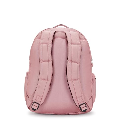 Kipling Women's Seoul Extra Large 17" Laptop Backpack, Durable, Roomy with Padded Shoulder Straps, Built-In Protective Sleeve - color: Berry Glow Met, size: 13.5''L x 17.75''H x 9''D